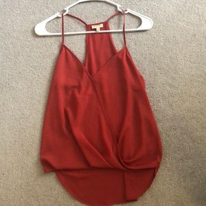 Burnt Orange Surplice Tanktop